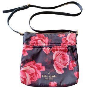 Kate Spade Wilson Road Rose Crossbody Bag Purse Designer Floral
